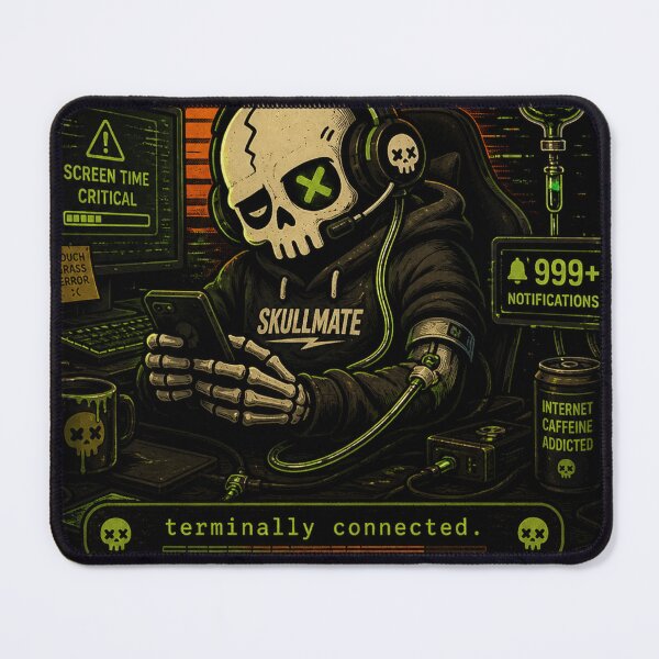 Item preview, Chronically Online Skeleton Gamer Retro designed and sold by UBdesign.