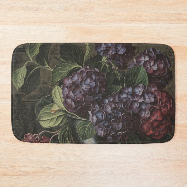 Item preview, Dark Cottagecore Hydrangeas Fine Art Print - Moody Vintage Floral Painting designed and sold by Tamas Das.