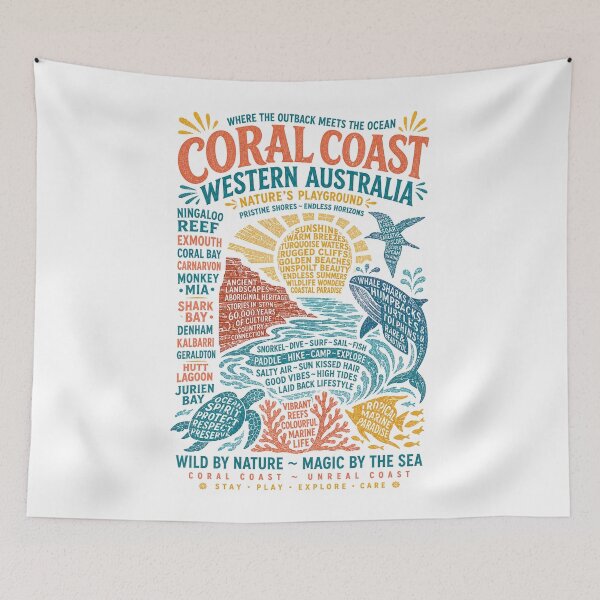 Item preview, Coral Coast Western Australia Ningaloo Reef Marine Adventure designed and sold by Aryabek.