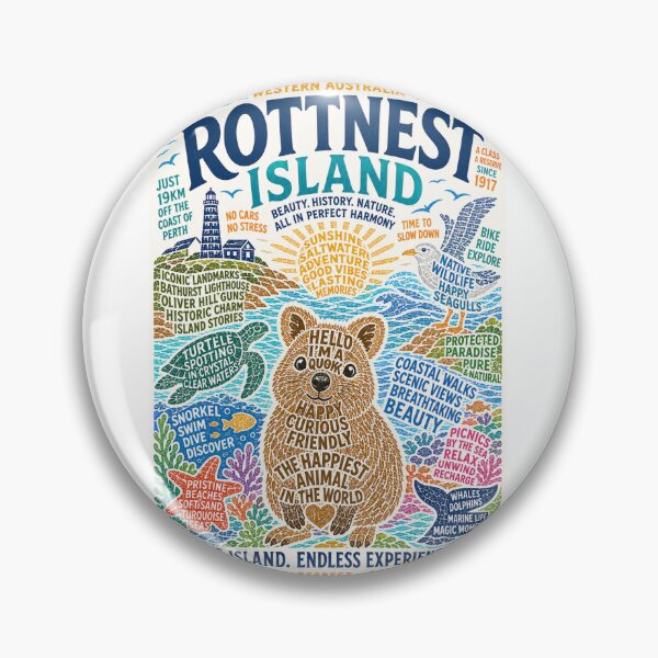 Item preview, Rottnest Island Wadjemup Western Australia Quokka Paradise designed and sold by Aryabek.