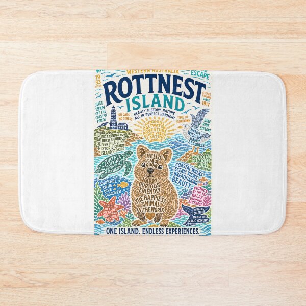 Item preview, Rottnest Island Wadjemup Western Australia Quokka Paradise designed and sold by Aryabek.