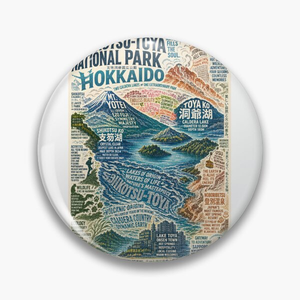 Item preview, Shikotsu-Toya National Park Hokkaido Volcanic Lake Wonderland designed and sold by Aryabek.