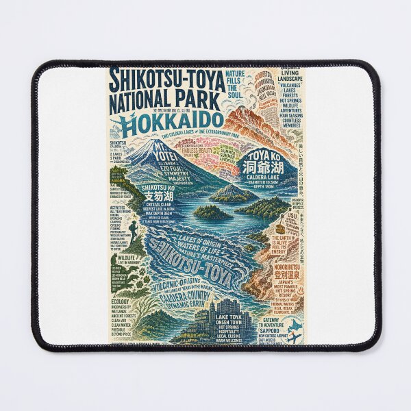 Item preview, Shikotsu-Toya National Park Hokkaido Volcanic Lake Wonderland designed and sold by Aryabek.
