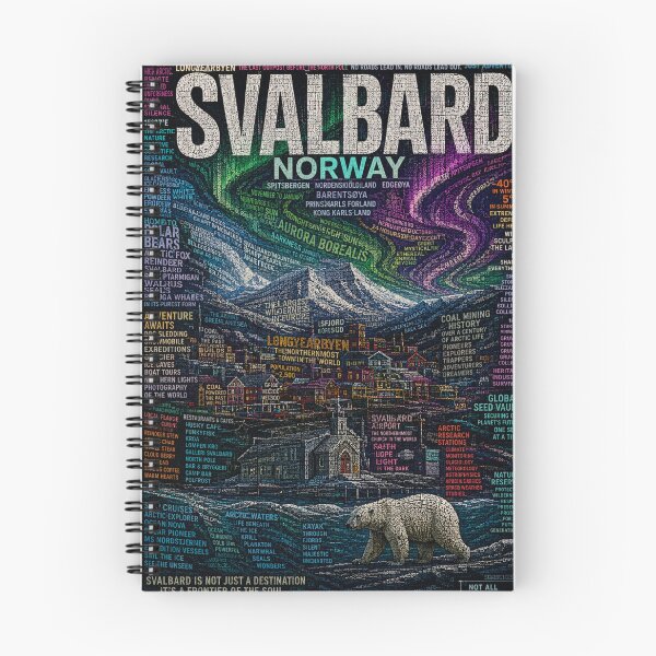 Item preview, Svalbard Norway Arctic Frontier Northern Lights Wilderness designed and sold by Aryabek.
