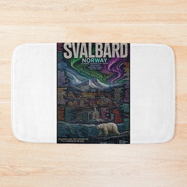 Item preview, Svalbard Norway Arctic Frontier Northern Lights Wilderness designed and sold by Aryabek.