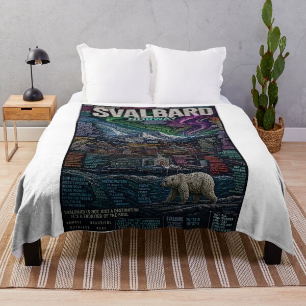 Item preview, Svalbard Norway Arctic Frontier Northern Lights Wilderness designed and sold by Aryabek.