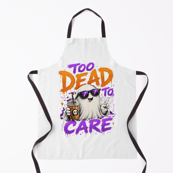 Item preview, Too Dead To Care Funny Ghost Halloween. designed and sold by HorrorInkStudio.
