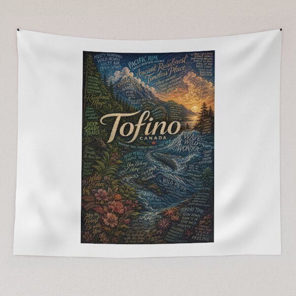 Item preview, Tofino British Columbia Pacific Rim Rainforest Escape designed and sold by Aryabek.