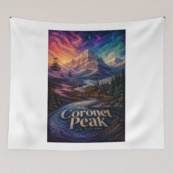 Item preview, Coronet Peak Queenstown New Zealand Alpine Adventure and South Island Ski Slopes designed and sold by Aryabek.