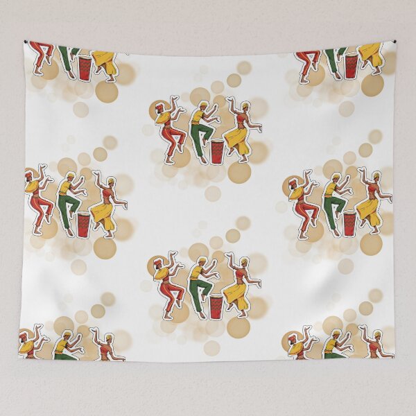 Item preview, African Dancing Group in Traditional Tribal Clothing Design designed and sold by iamKRUK.