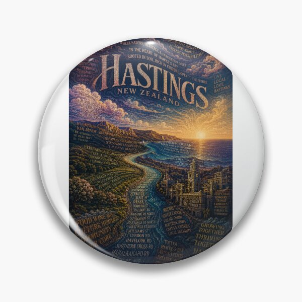 Item preview, Hastings Hawke’s Bay New Zealand Wine Country and Coastal Heritage designed and sold by Aryabek.