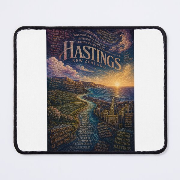 Item preview, Hastings Hawke’s Bay New Zealand Wine Country and Coastal Heritage designed and sold by Aryabek.