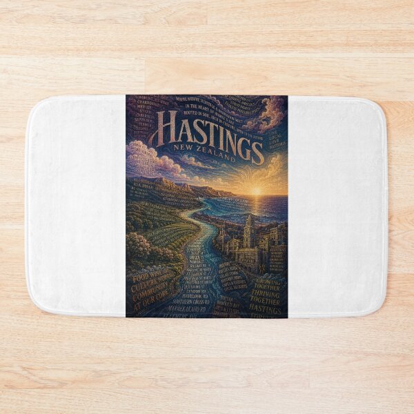 Item preview, Hastings Hawke’s Bay New Zealand Wine Country and Coastal Heritage designed and sold by Aryabek.