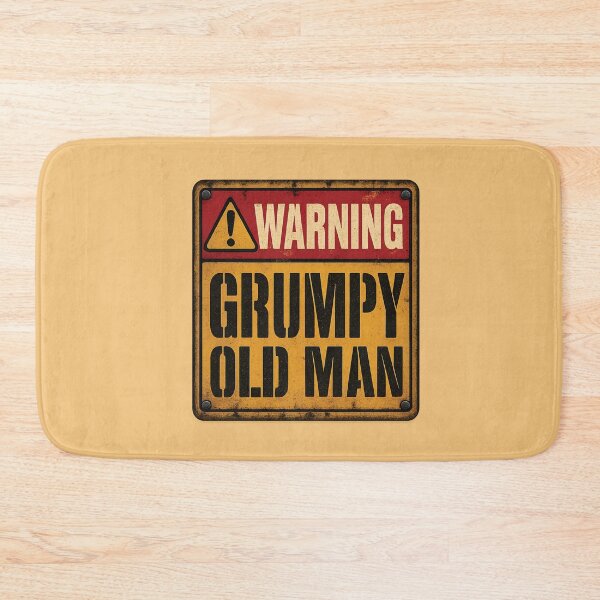 Item preview, Warning Grumpy Old Man Vintage Sign designed and sold by Scorpion Creative.