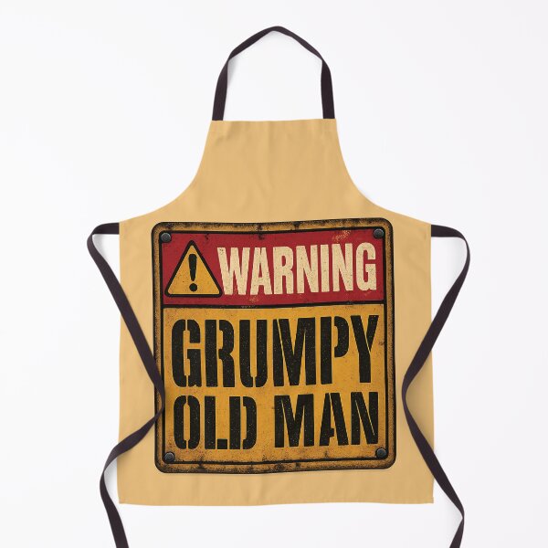 Item preview, Warning Grumpy Old Man Vintage Sign designed and sold by Scorpion Creative.