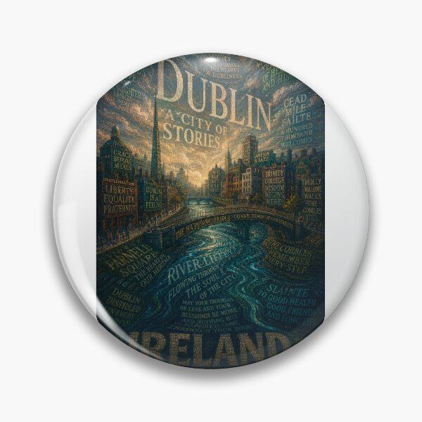 Item preview, Dublin Ireland River Liffey and Temple Bar City of Stories designed and sold by Aryabek.