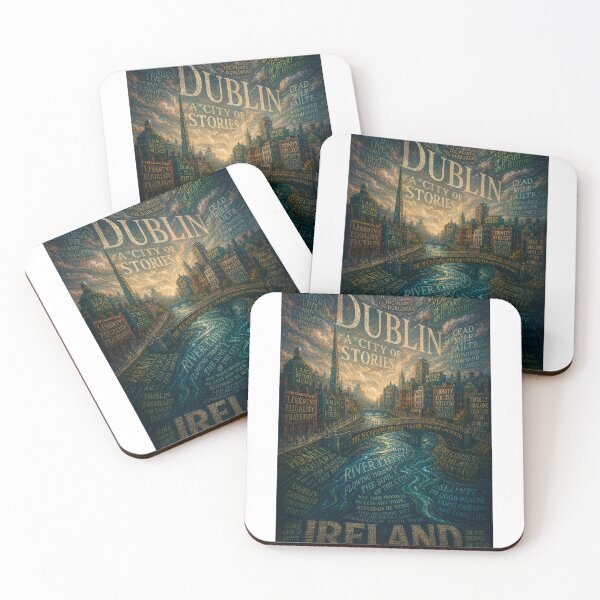 Item preview, Dublin Ireland River Liffey and Temple Bar City of Stories designed and sold by Aryabek.