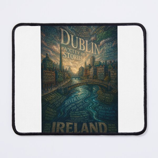 Item preview, Dublin Ireland River Liffey and Temple Bar City of Stories designed and sold by Aryabek.