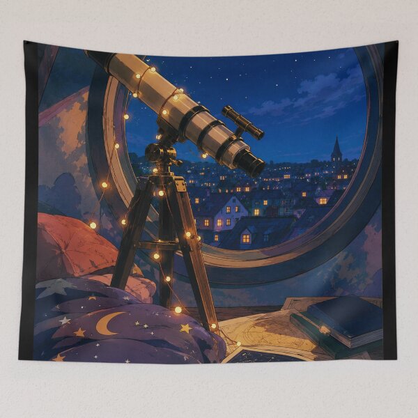 Item preview, Starlit Attic Nook - Anime Nostalgia Art designed and sold by bapupa.