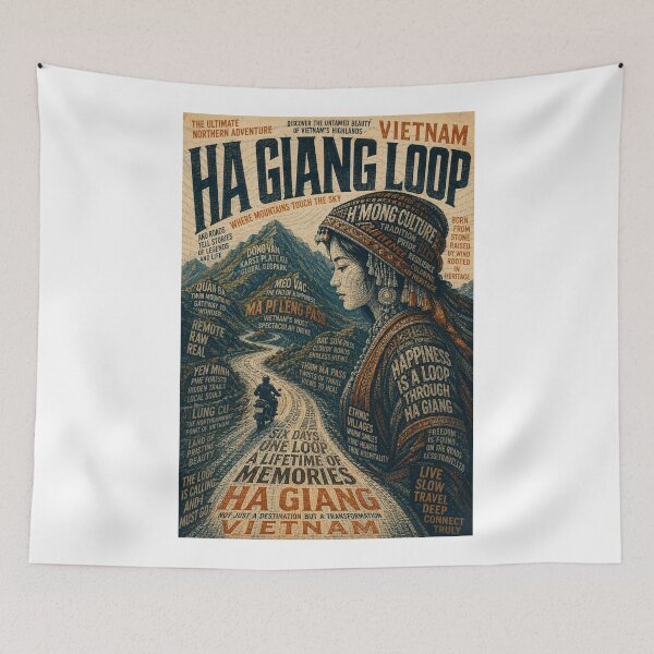 Item preview, Ha Giang Loop Vietnam Northern Highlands and Dong Van Karst Plateau designed and sold by Aryabek.