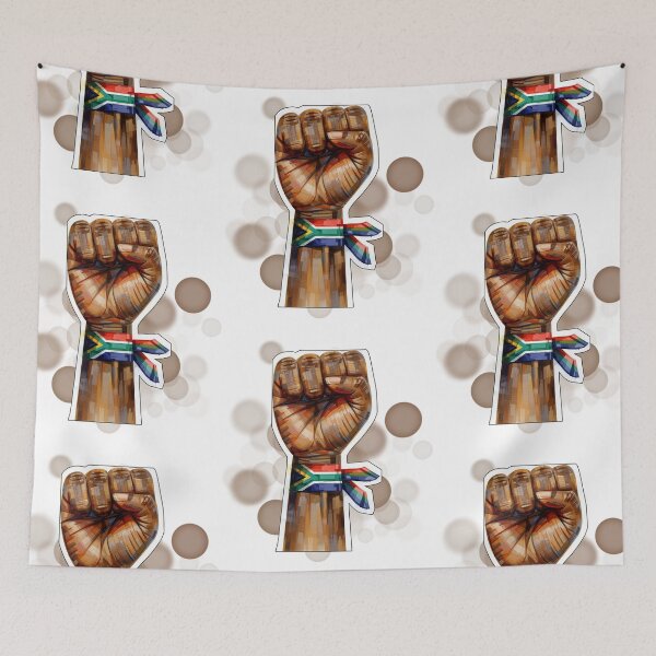 Item preview, Hand with African Flag Color Bracelet Cultural Design designed and sold by iamKRUK.