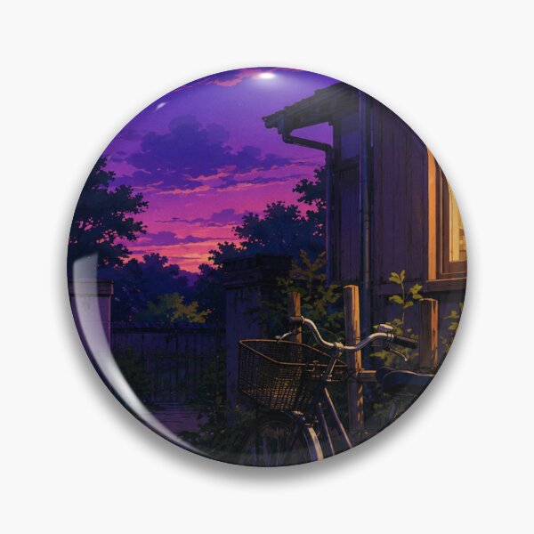 Item preview, Suburban Summer Dusk - Anime Nostalgia Art designed and sold by bapupa.