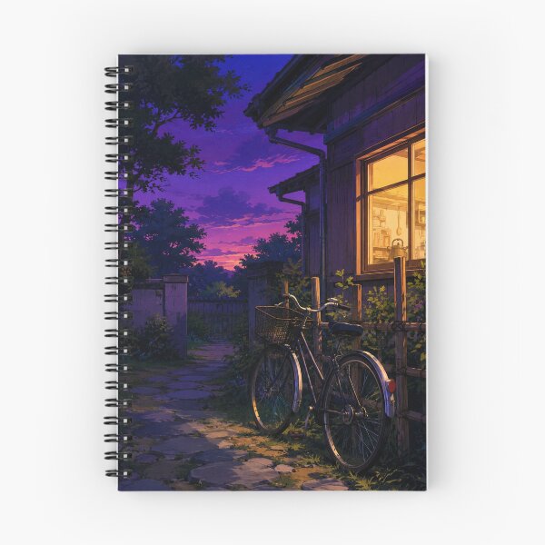 Item preview, Suburban Summer Dusk - Anime Nostalgia Art designed and sold by bapupa.