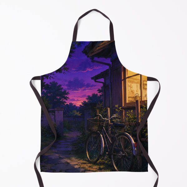 Item preview, Suburban Summer Dusk - Anime Nostalgia Art designed and sold by bapupa.