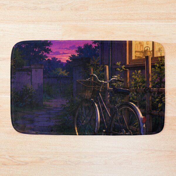 Item preview, Suburban Summer Dusk - Anime Nostalgia Art designed and sold by bapupa.