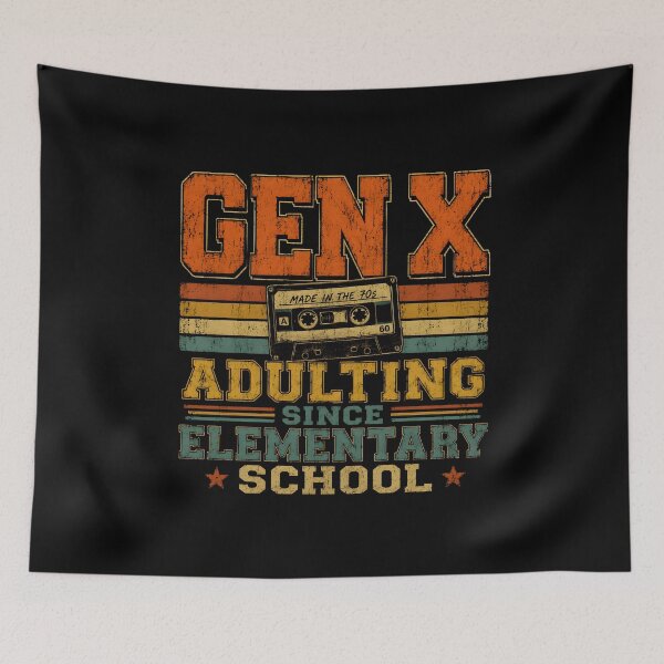 Item preview, Gen X Adulting Since Elementary School designed and sold by zoes-ink.