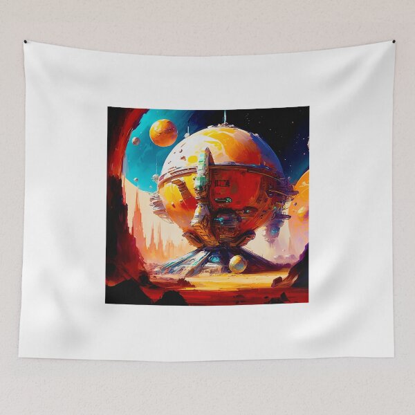 Item preview, Deep space colony  designed and sold by Island Art Studios.