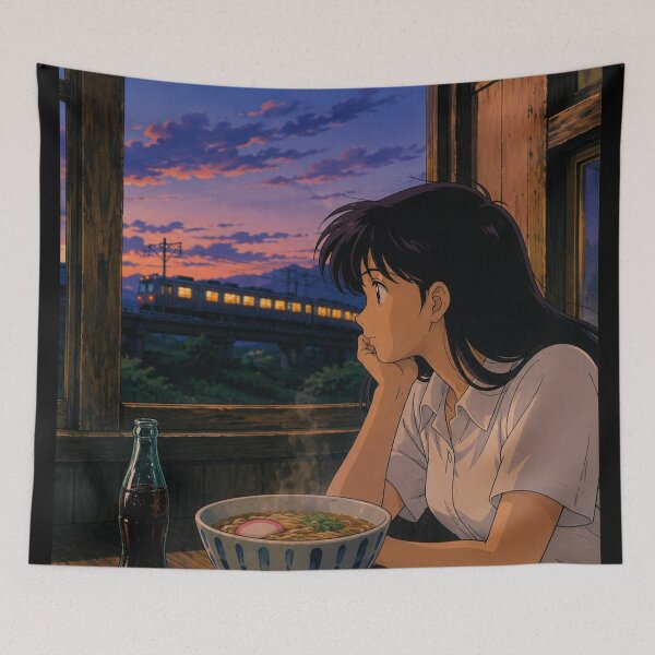 Item preview, The Midnight Snack - Anime Nostalgia Art designed and sold by bapupa.