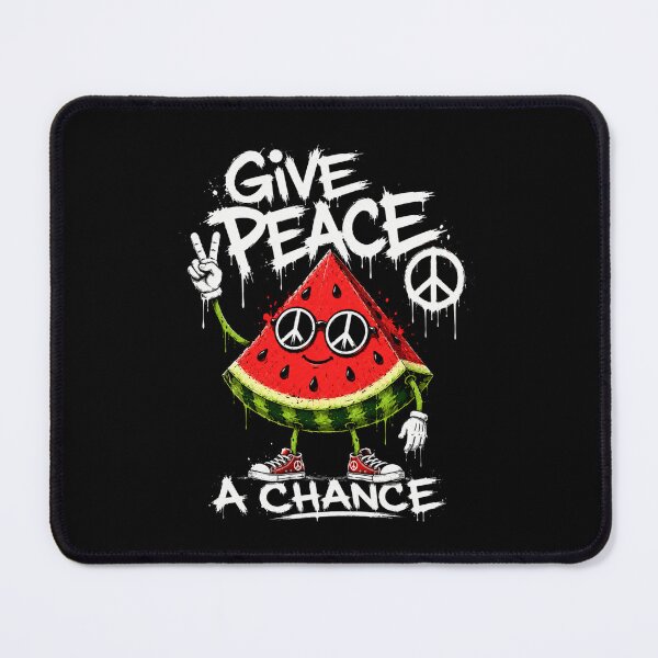Item preview, Give Peace A Chance Watermelon Street Art designed and sold by Creative_Canvas.