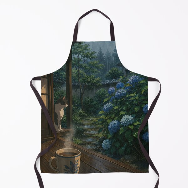 Item preview, The Rainy Veranda - Anime Nostalgia Art designed and sold by bapupa.