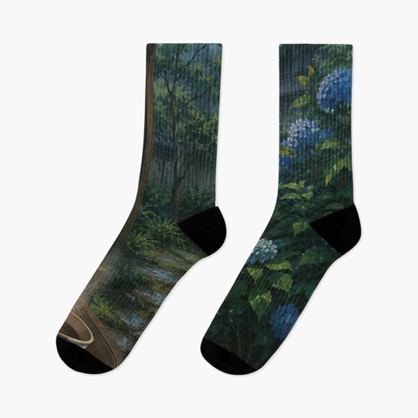 Item preview, The Rainy Veranda - Anime Nostalgia Art designed and sold by bapupa.