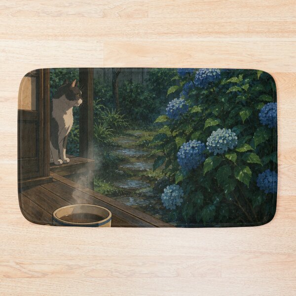 Item preview, The Rainy Veranda - Anime Nostalgia Art designed and sold by bapupa.