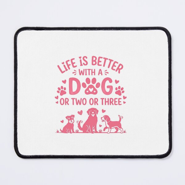 Item preview, Life Is Better With A Dog Or Two Or Three Dog Lover Multiple Dogs Owner Pet Parent Canine designed and sold by RetroMini2026.