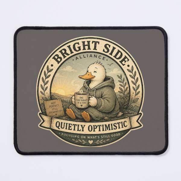 Item preview, Bright Side Alliance Duck Hoodie - Quietly Optimistic Cosy Comfort Design designed and sold by Halejo68.