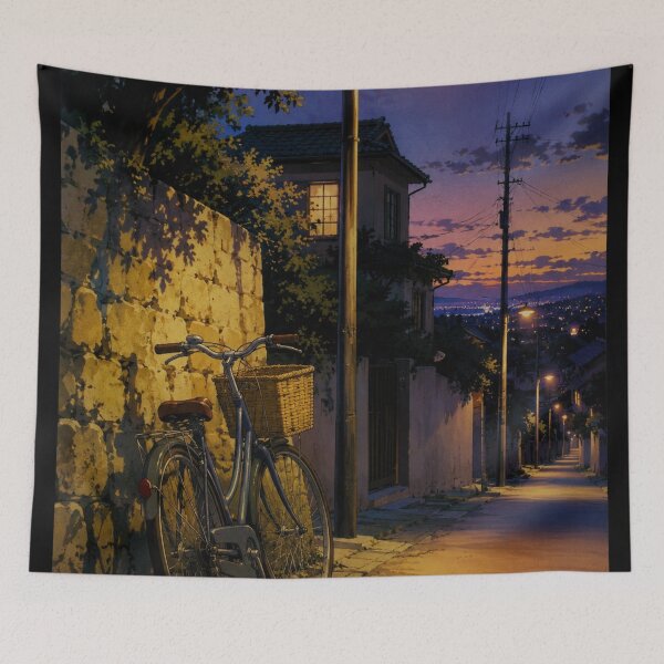 Item preview, Paseo en bicicleta al atardecer - Anime relajante designed and sold by bapupa.