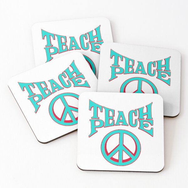 Item preview, Hippy Political TEACH PEACE Symbol 4 A Better World Hippie Love Everybody No War designed and sold by Space Ghettos.