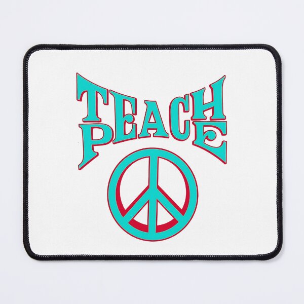 Item preview, Hippy Political TEACH PEACE Symbol 4 A Better World Hippie Love Everybody No War designed and sold by BuyShirtsOnline.