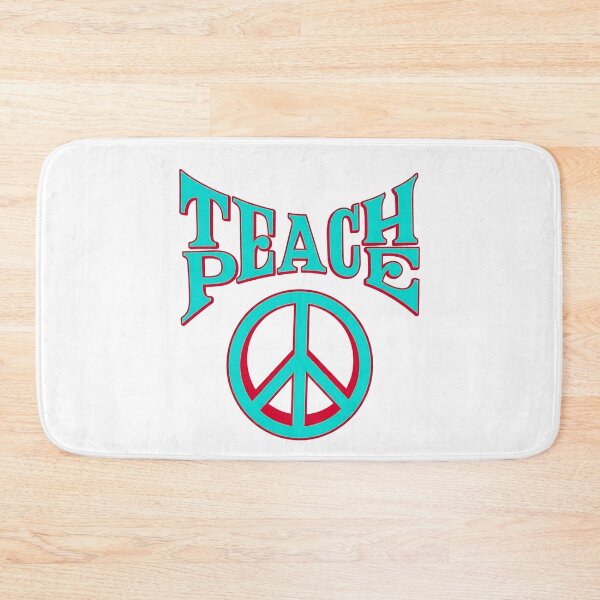 Item preview, Hippy Political TEACH PEACE Symbol 4 A Better World Hippie Love Everybody No War designed and sold by Space Ghettos.