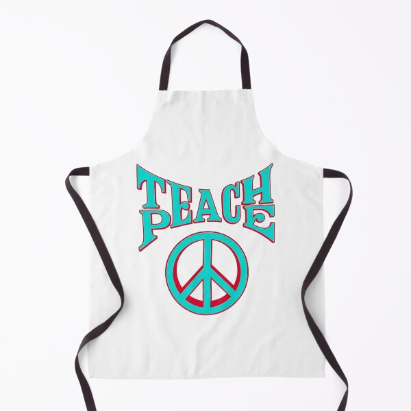 Item preview, Hippy Political TEACH PEACE Symbol 4 A Better World Hippie Love Everybody No War designed and sold by BuyShirtsOnline.