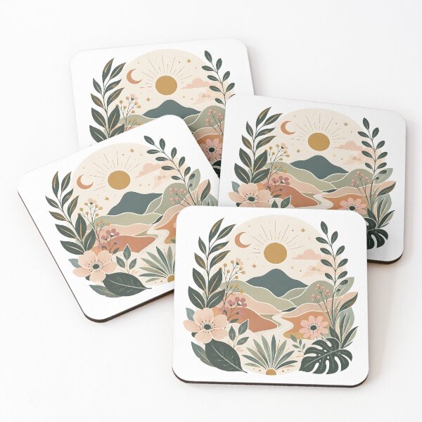 Item preview, Serene Desert Oasis Botanical Frame   designed and sold by Jaideep Walia.