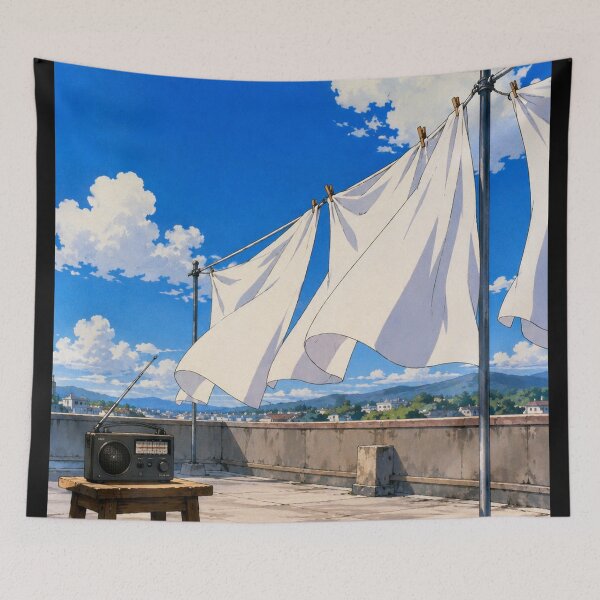 Item preview, Laundry Day Sun - Chill Anime designed and sold by bapupa.