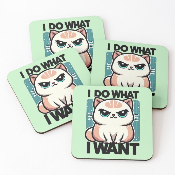 Item preview, Sassy Cat – I Do What I Want Funny Animal Design designed and sold by Dogandesighn.