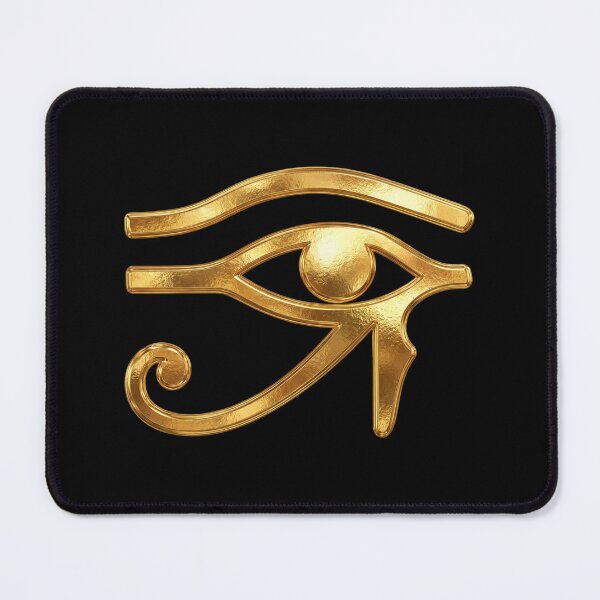 Item preview, Textured Golden Eye of Ra Ancient Pharaonic Amulet designed and sold by FlatInkStudio.