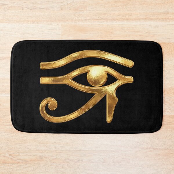 Item preview, Textured Golden Eye of Ra Ancient Pharaonic Amulet designed and sold by FlatInkStudio.