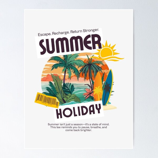 Item preview, ecape recharge summer vibes designed and sold by designerr23 ⭐⭐⭐⭐⭐.