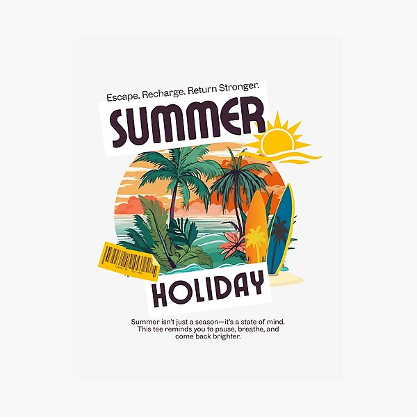 Item preview, ecape recharge summer vibes designed and sold by designerr23 ⭐⭐⭐⭐⭐.